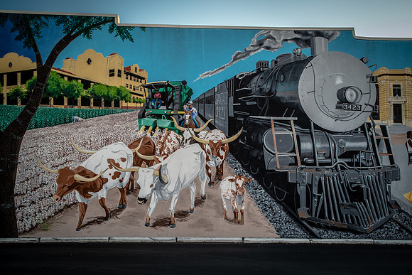 The Wall Mural in Downtown Temple, Texas